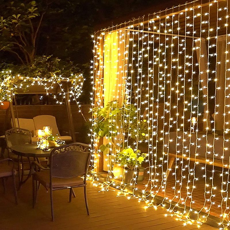 Fairy Light Curtain Walls