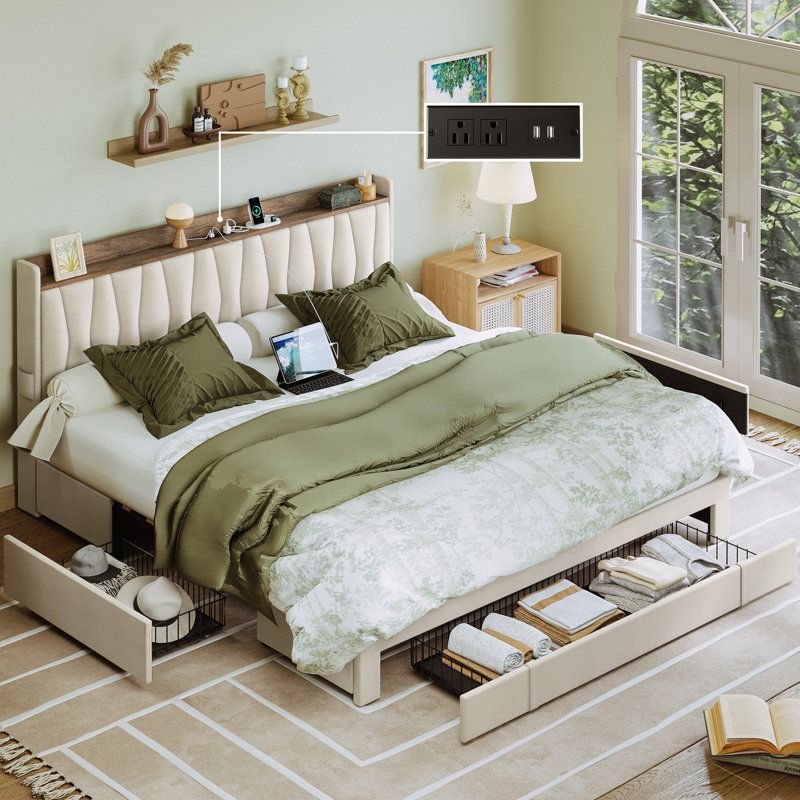 Storage Beds With Built-In Organization