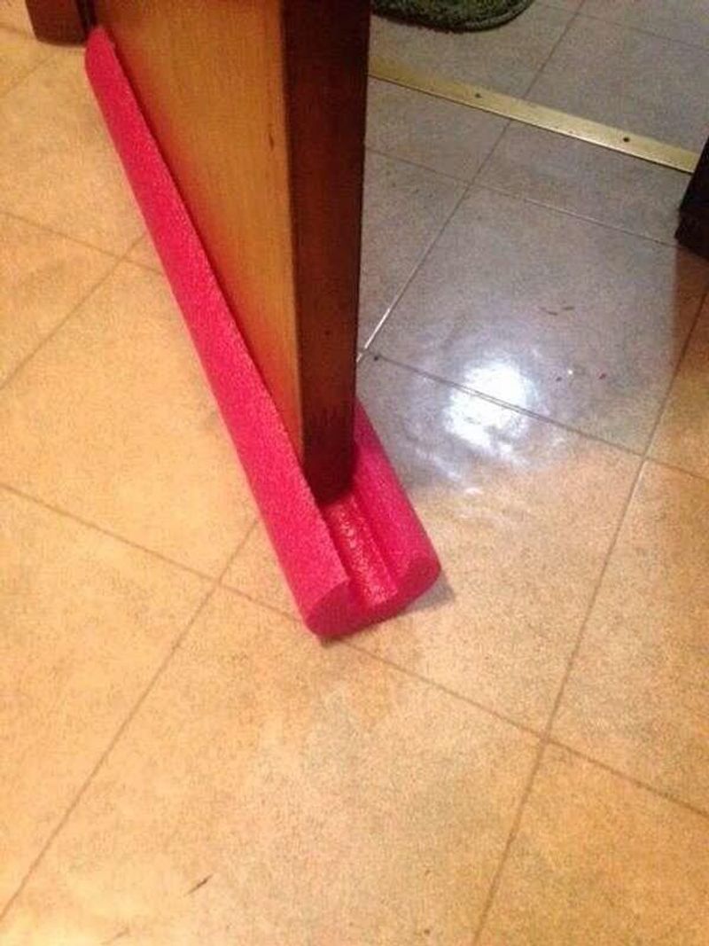 Pool Noodles As Door Bumpers