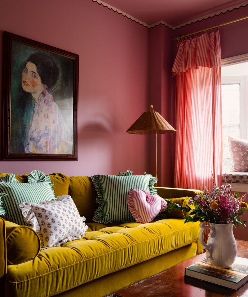 Mustard Yellow + Bright Pink — Too Loud, No Balance