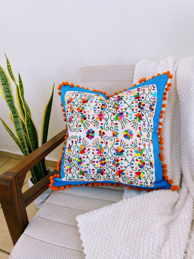 Embroidered Pillow Textile Mixes