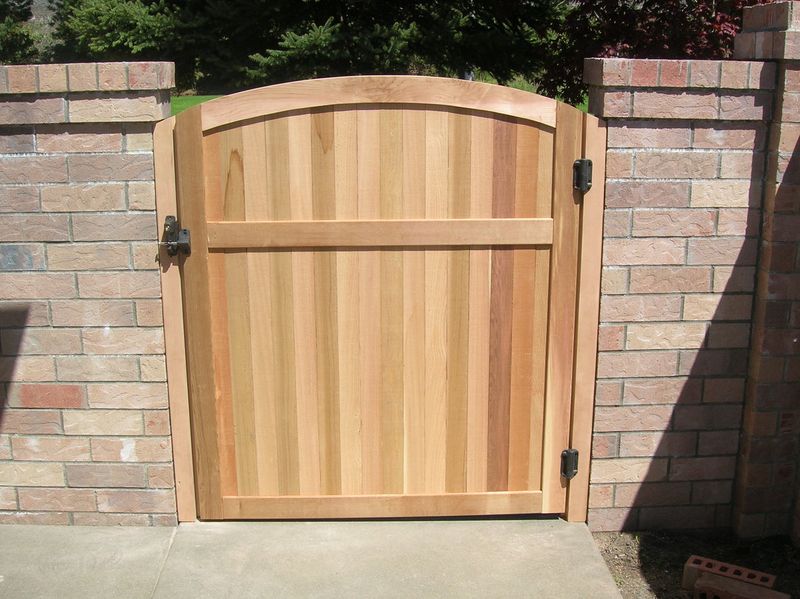 Arched Cedar Gate