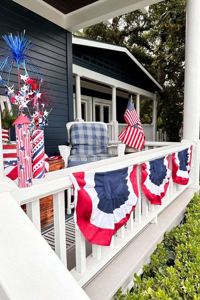Patriotic Porch Bunting