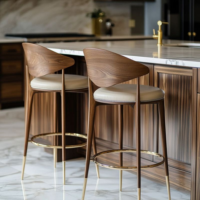 Curved-Back Stools