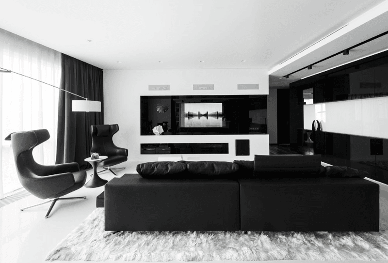Midnight Black And Pure White