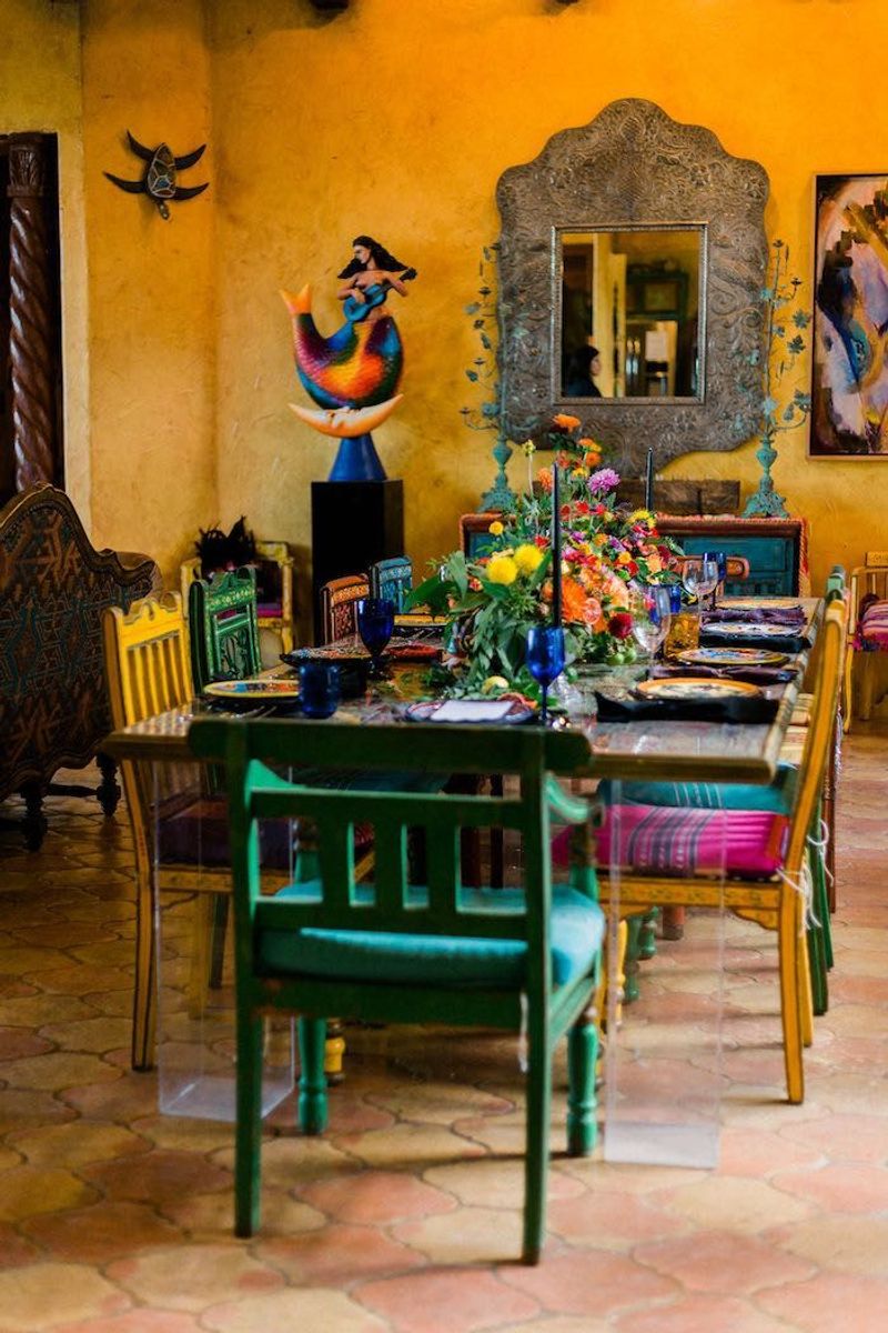 Mexican Hacienda Dining Area