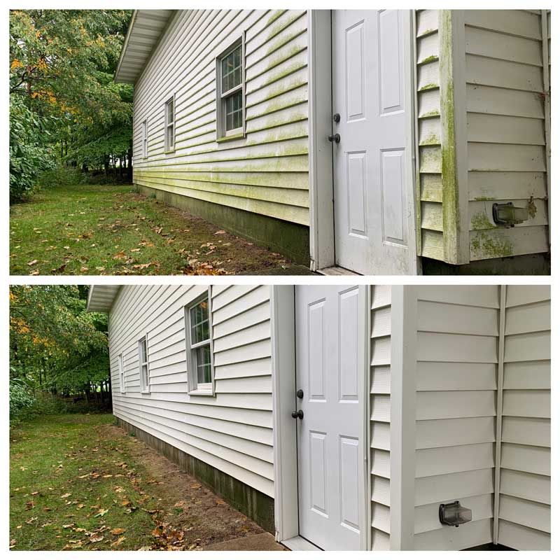 Pressure Wash Exterior Walls
