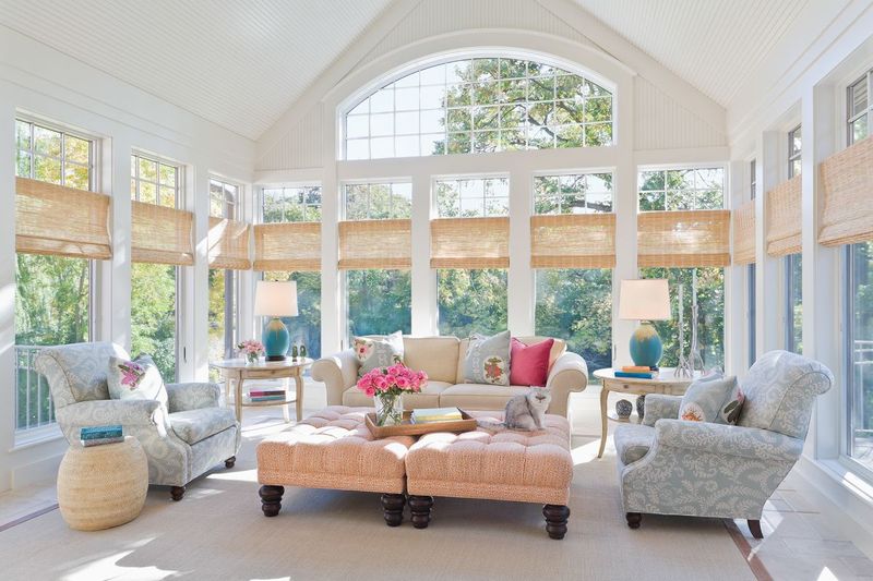 Sunroom conversions doubling as casual hangouts