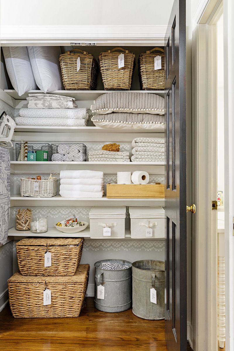 Labeled Woven Baskets