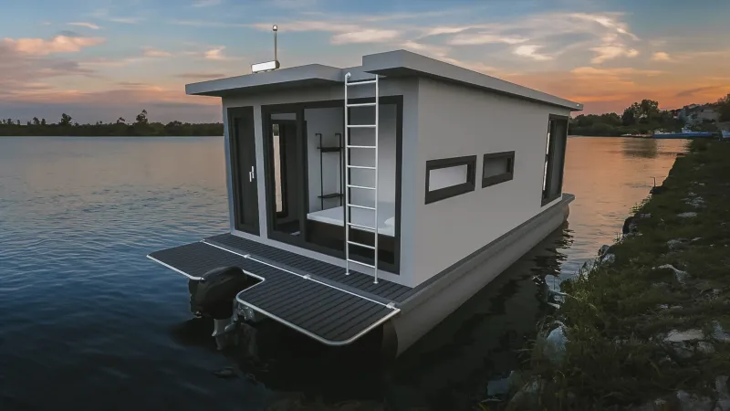 Floating Tiny House Barges