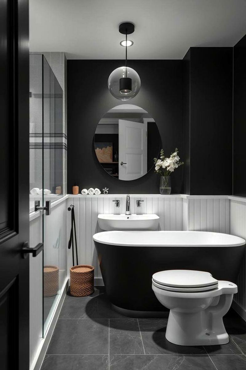 Wainscoting With A Modern Monochrome Twist