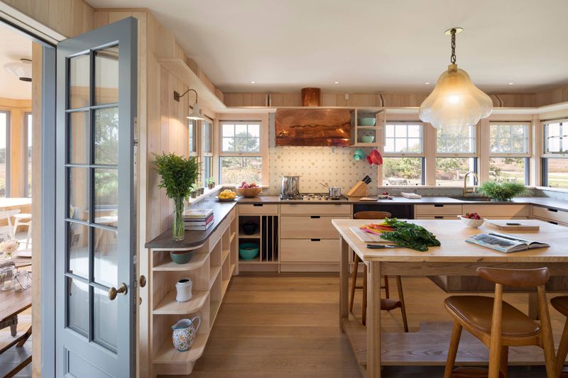 Light Wood Tones Evoke Sandy Shores