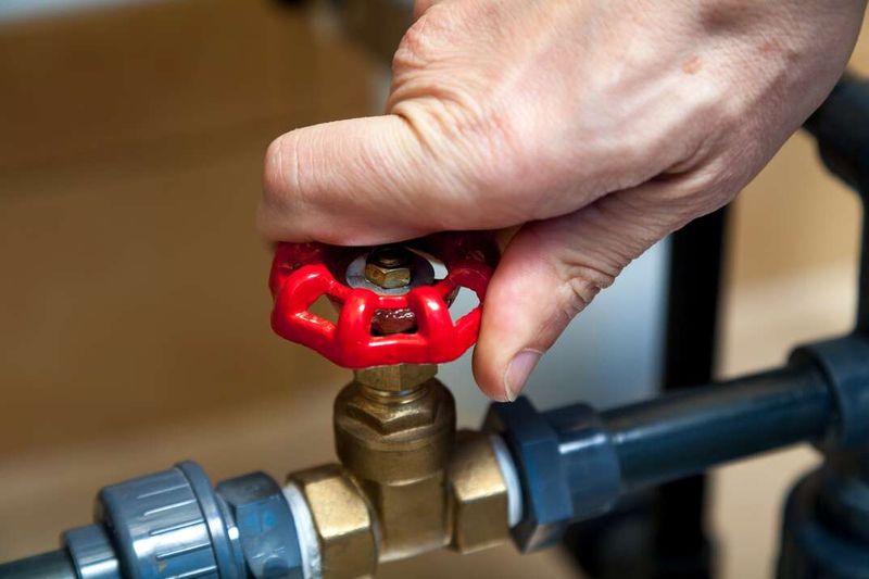 Neglecting to locate shut-off valves