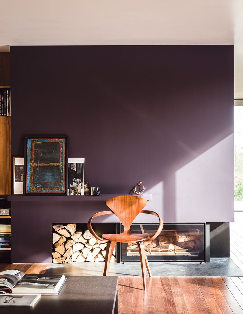 Chocolate Brown And Pale Lavender