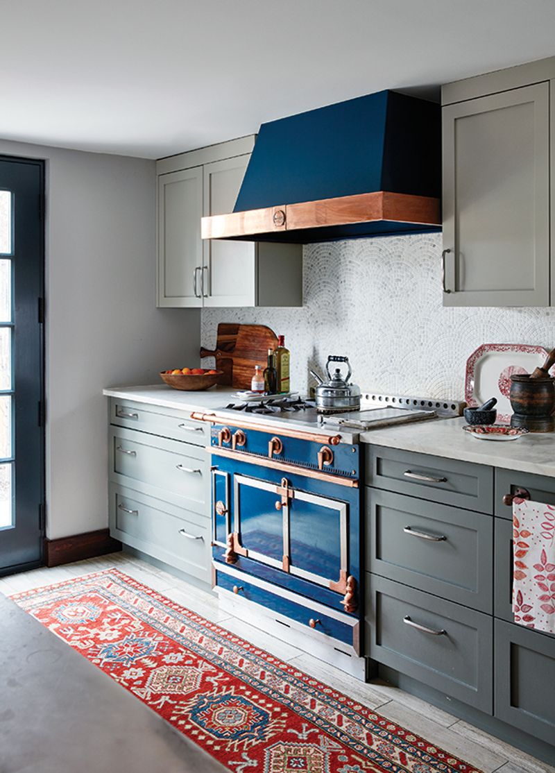 Colorful Statement Range Hoods