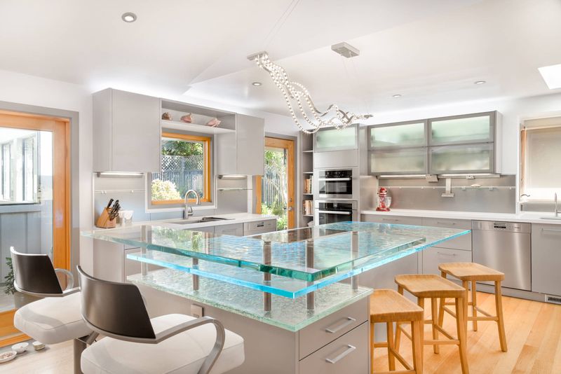Glass Breakfast Counter Sparkle