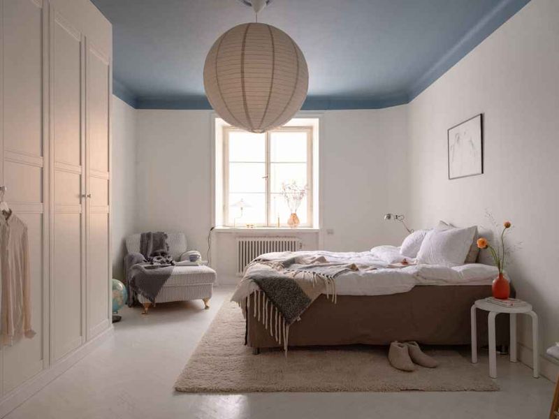 Sky Blue Painted Ceiling