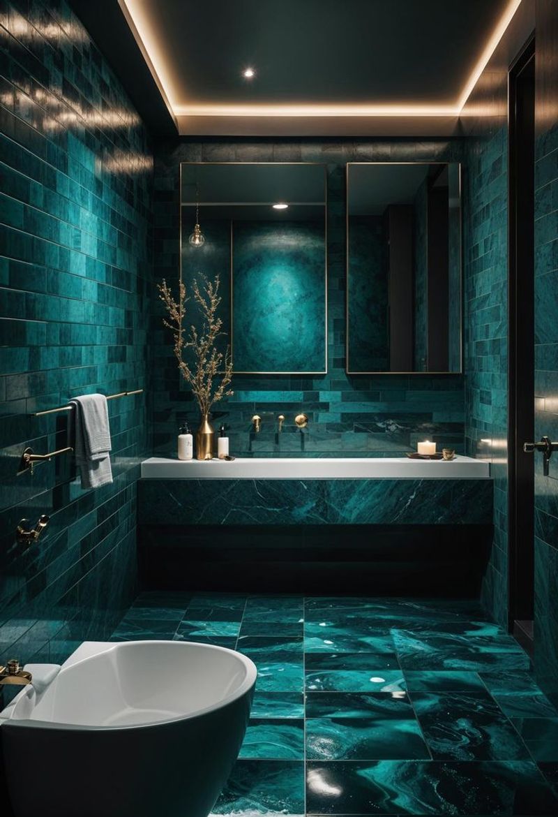Moody Teal
