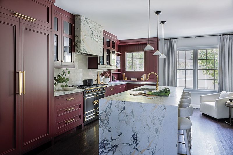 Dramatic Burgundy Red