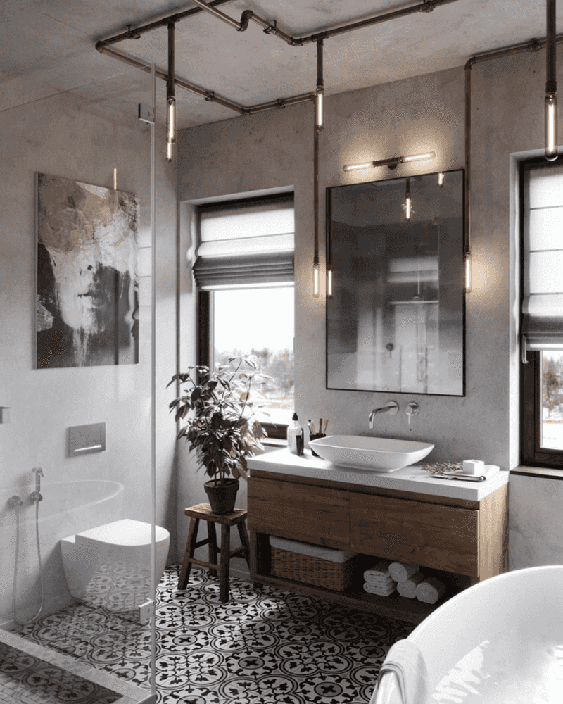 Industrial Chic With Exposed Elements