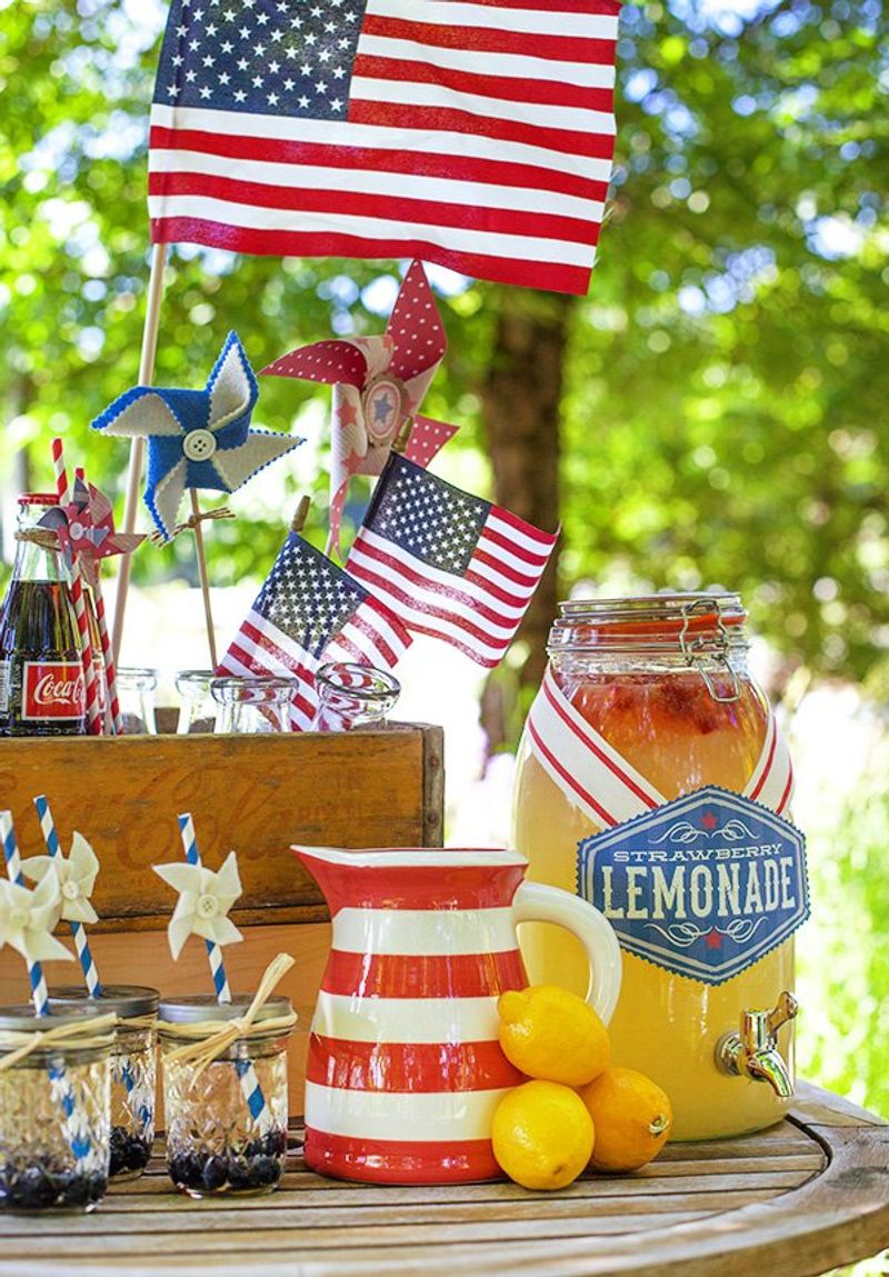 Themed Drink Station Decor