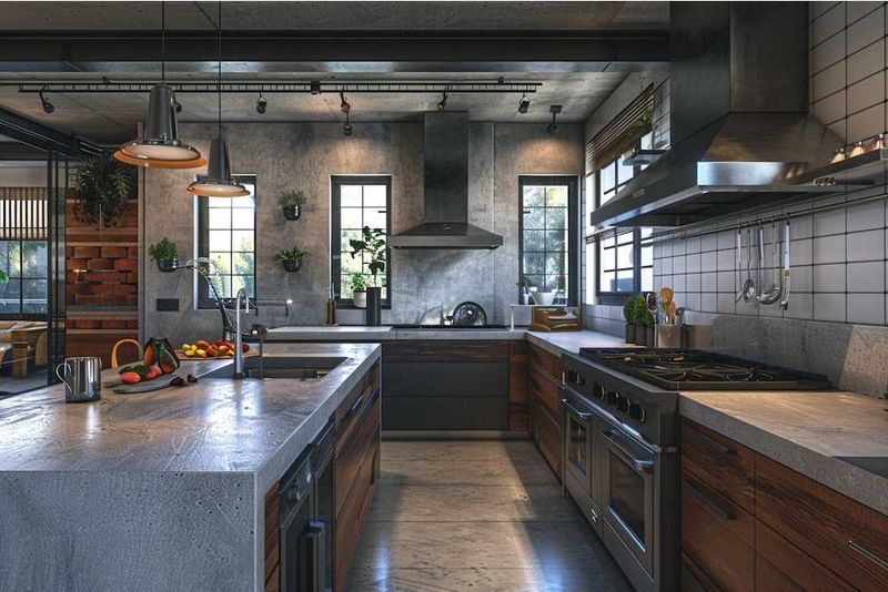 Concrete with Industrial Finish