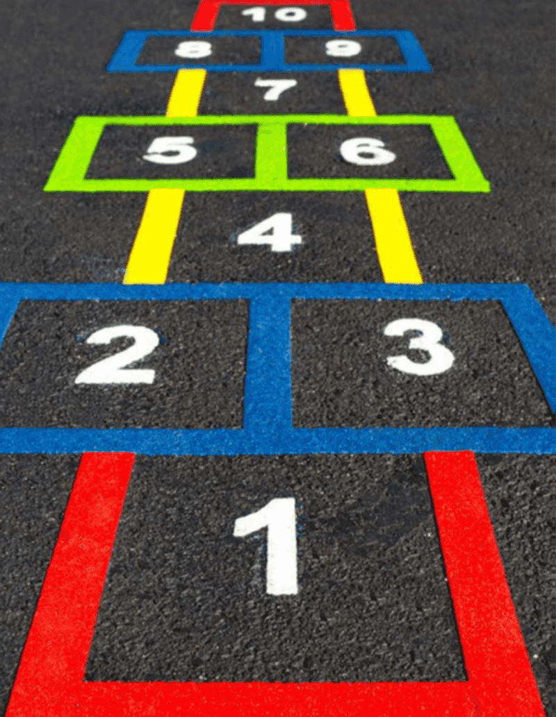 Design A Playful Hopscotch Path