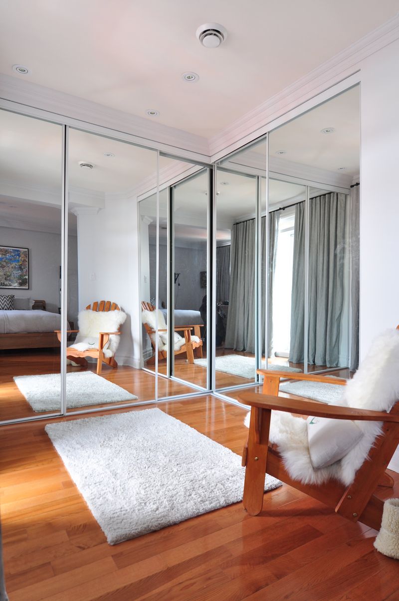 Mirrored Closet Doors