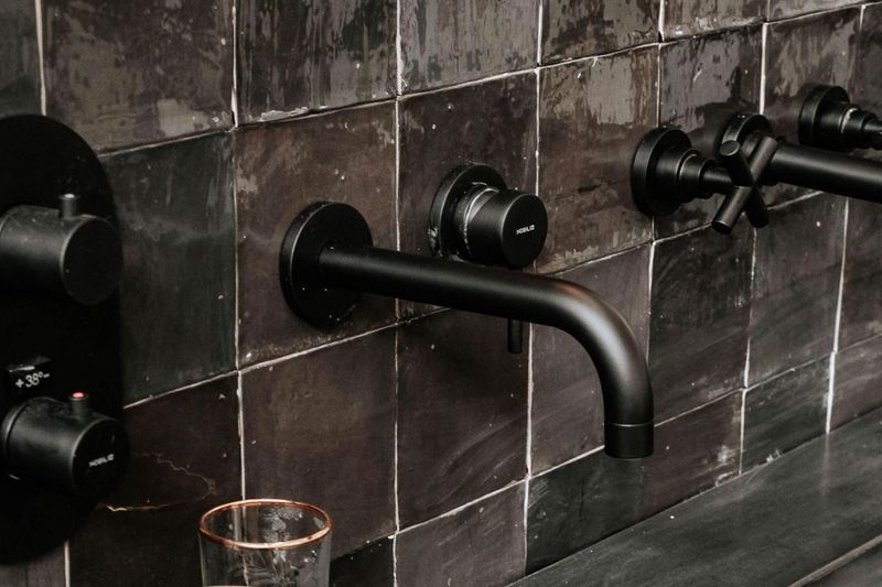Matte Black Fixtures Show Every Water Spot