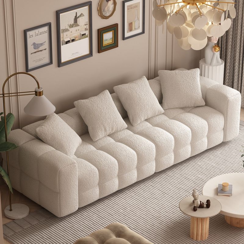 Plush, high-density cushions