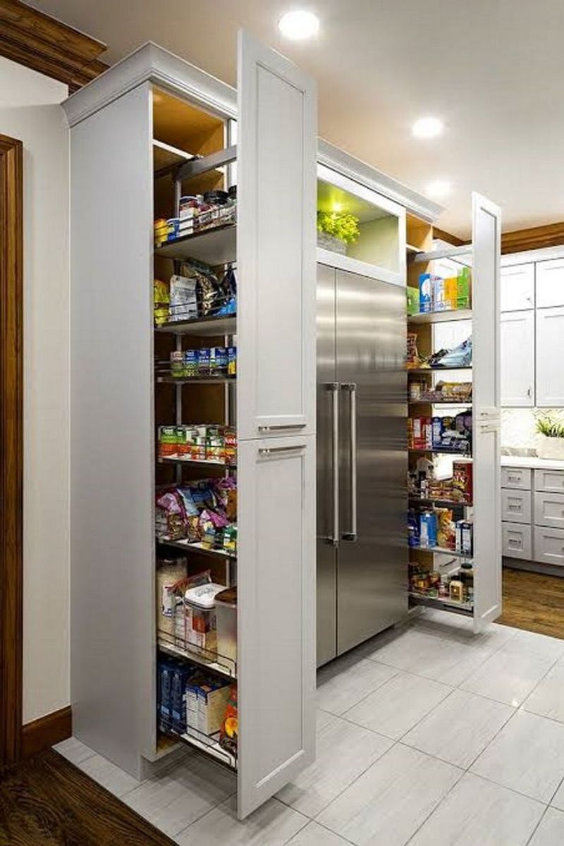 Pull-out pantry walls