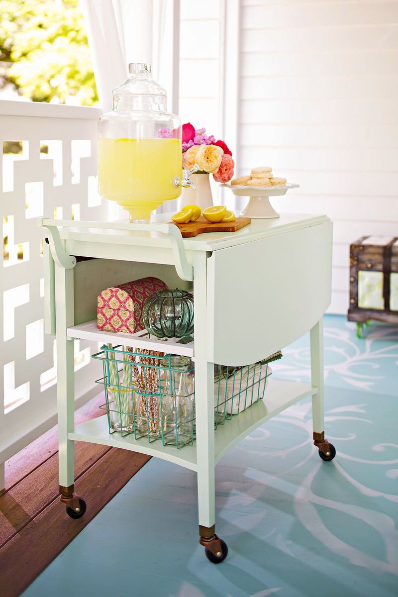 1950s bar cart