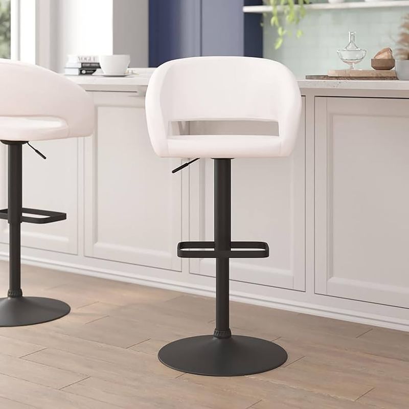 Adjustable Height Bar Stools With Back Support