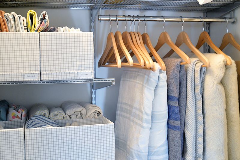 Hang Comforters On Strong Closet Rods