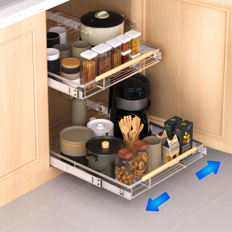 Create sliding trays on runners