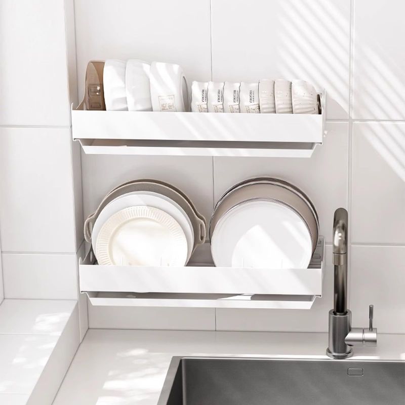 Wall-Mounted Dish Drying Rack