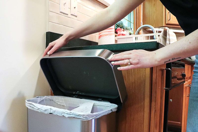 Empty Visible Trash Bins