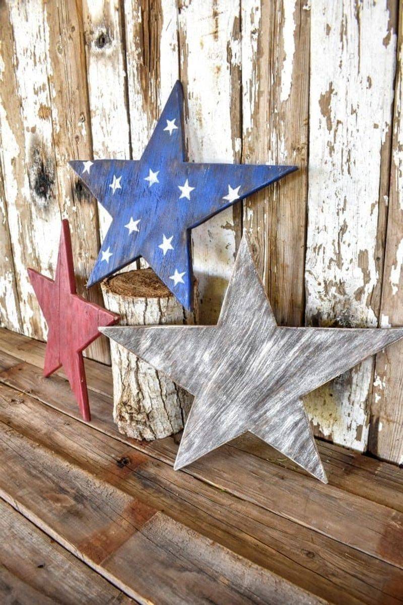 Rustic Wooden Star Displays
