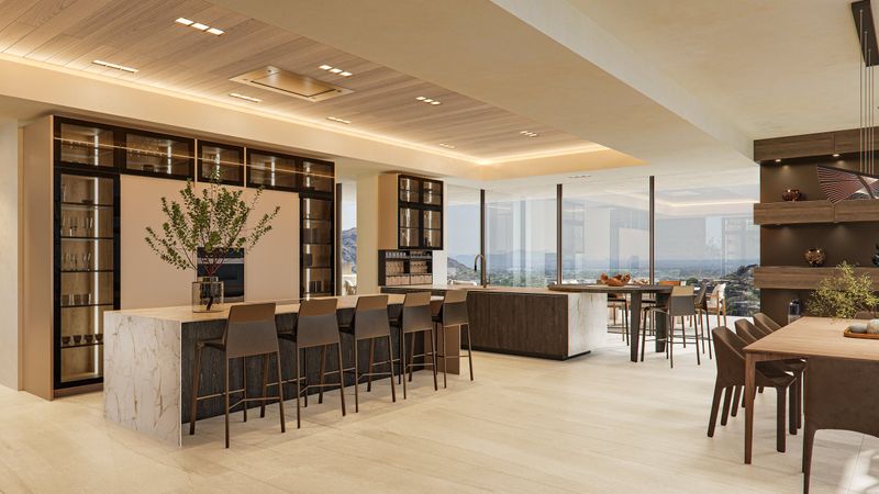 Chef's Kitchen Blends Functionality with Desert Views