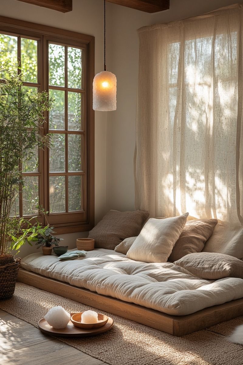 Tranquil Beige Meditation Spaces