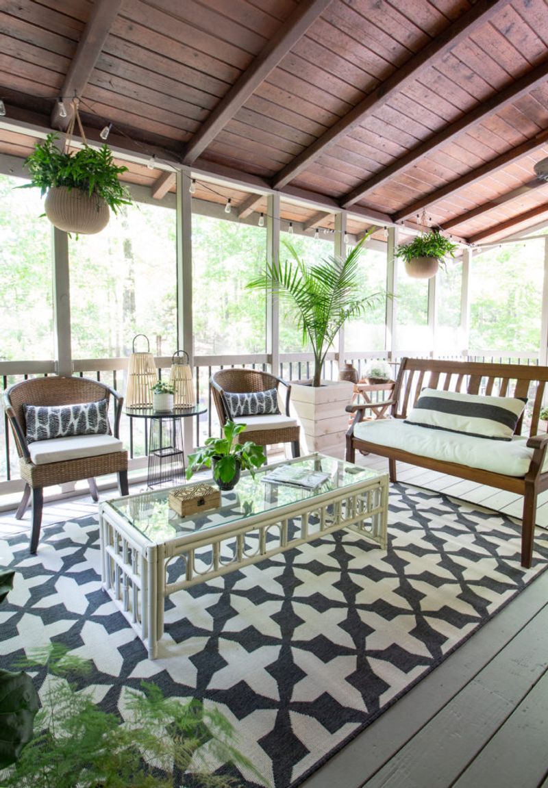 Outdoor Rug Layering