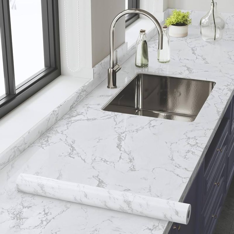 Faux Marble Contact Paper