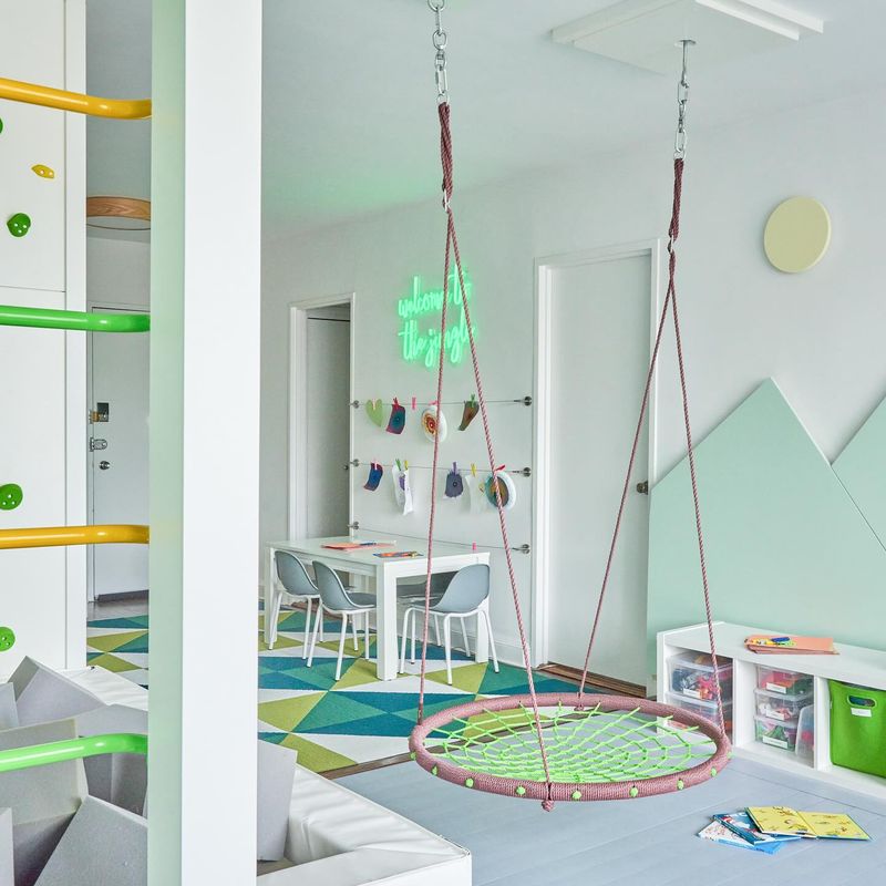 Ceiling-Mounted Swing For Active Play