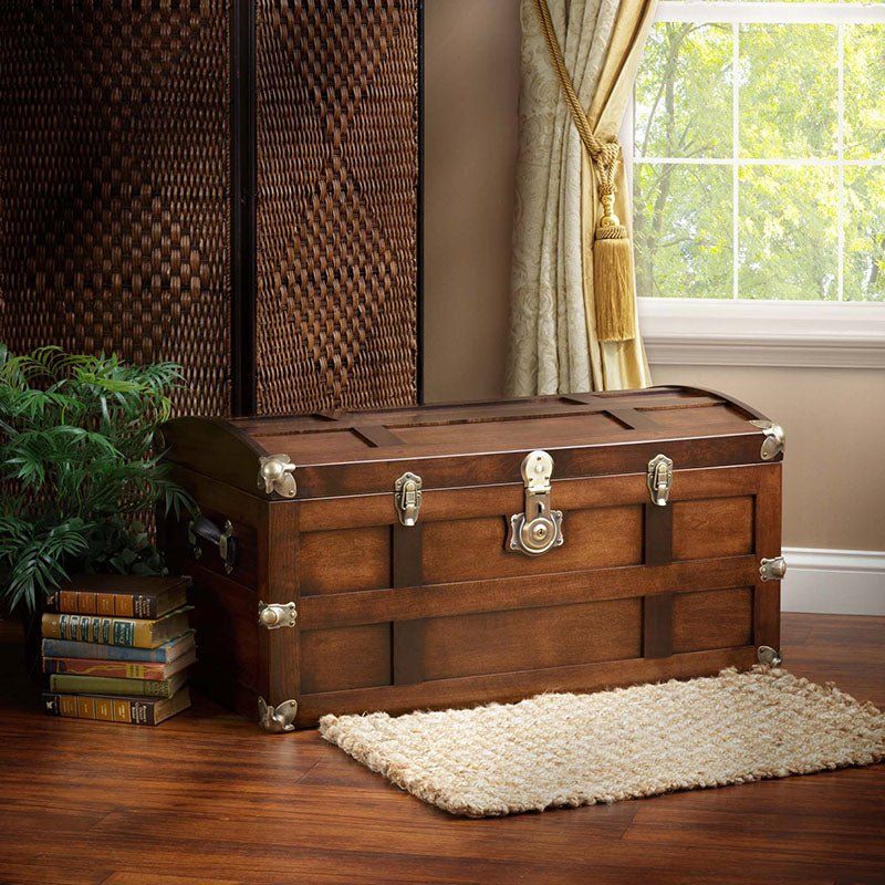 Rustic Wooden Trunk