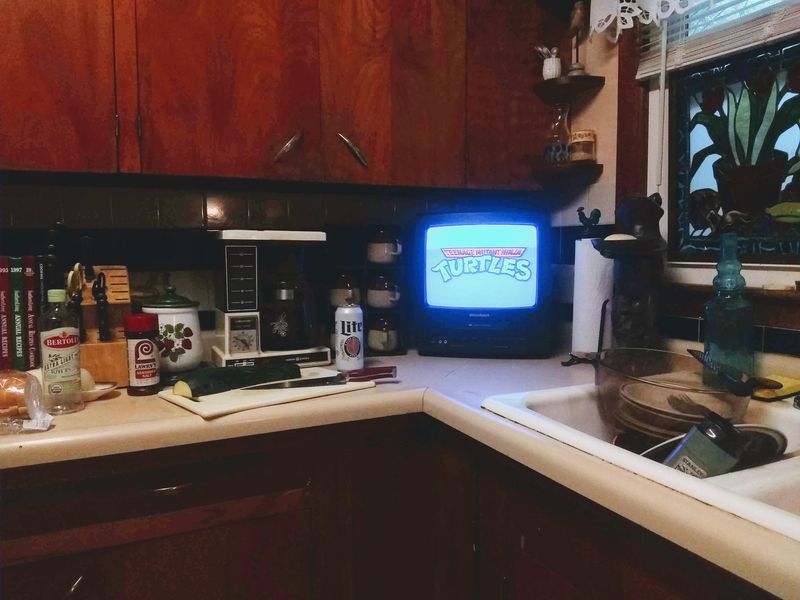 Under-Cabinet Televisions with VHS Players