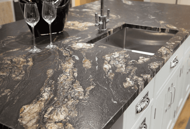 Leather Finish Granite Bar