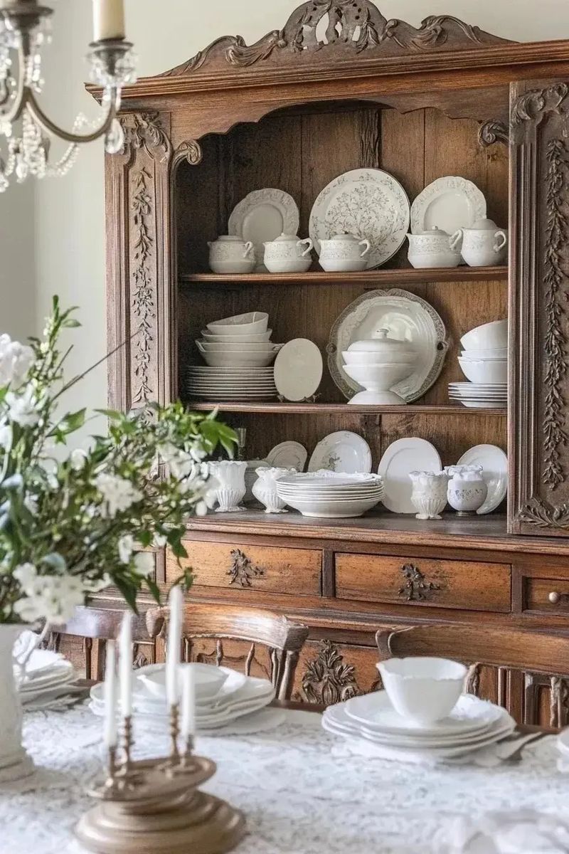 Cluttered China Cabinets