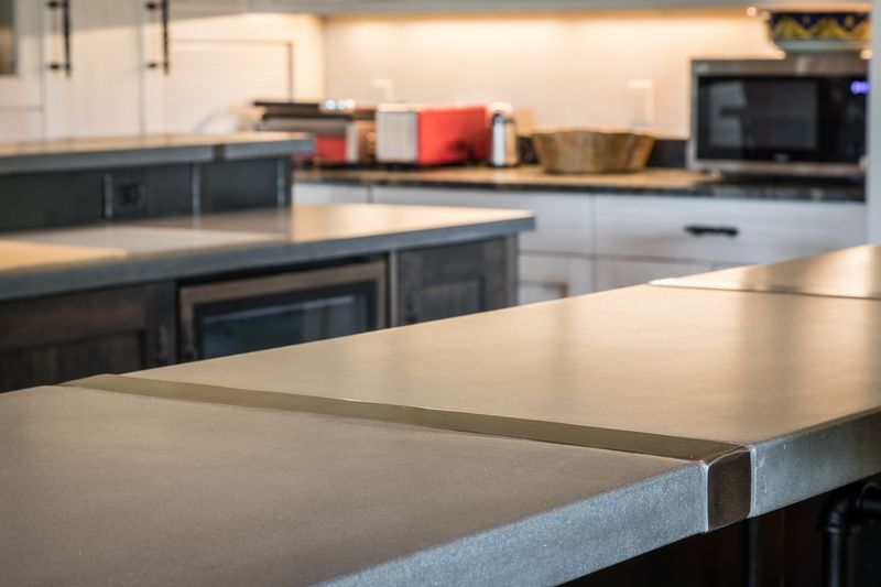Concrete And Brass Inlay Drama
