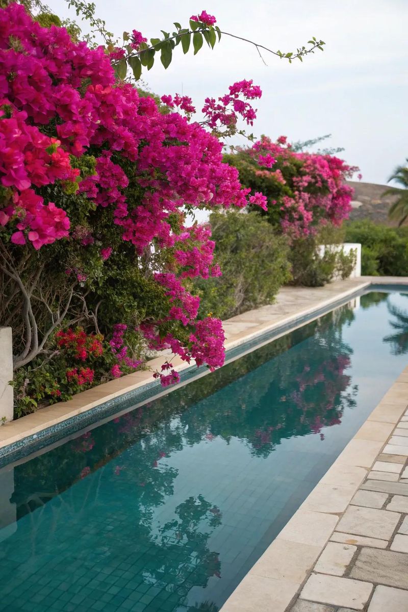 Bougainvillea-Covered Walls