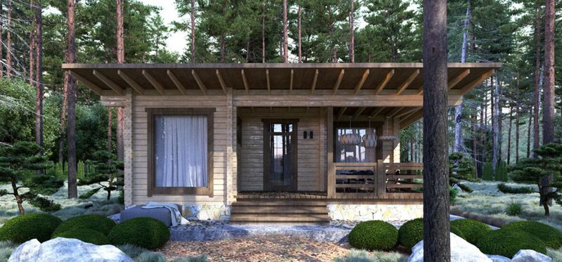 EcoHouseMart Tiny Timber Cabin